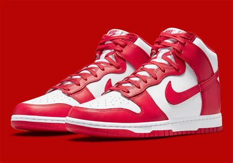 nike dunks pink red|Nike dunk high retro red.